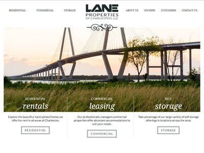 Lane Properties Website Screenshot
