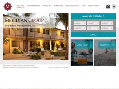 Meridian Group Website Screenshot