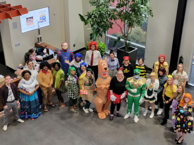 LCS Employees Dressed Up for Halloween