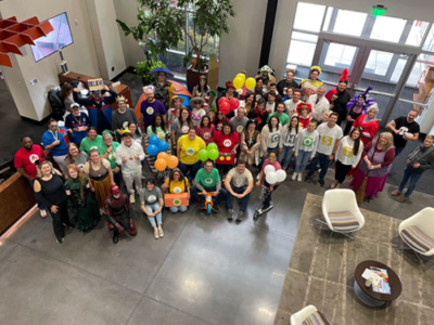LCS Employees dressed up for Halloween