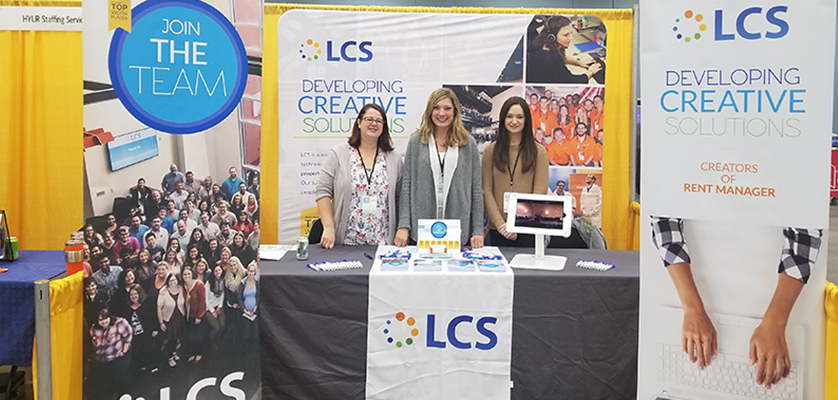 LCS Recruiters at a Job Fair