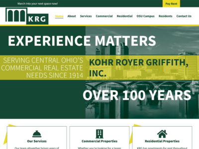 KRG Website screenshot